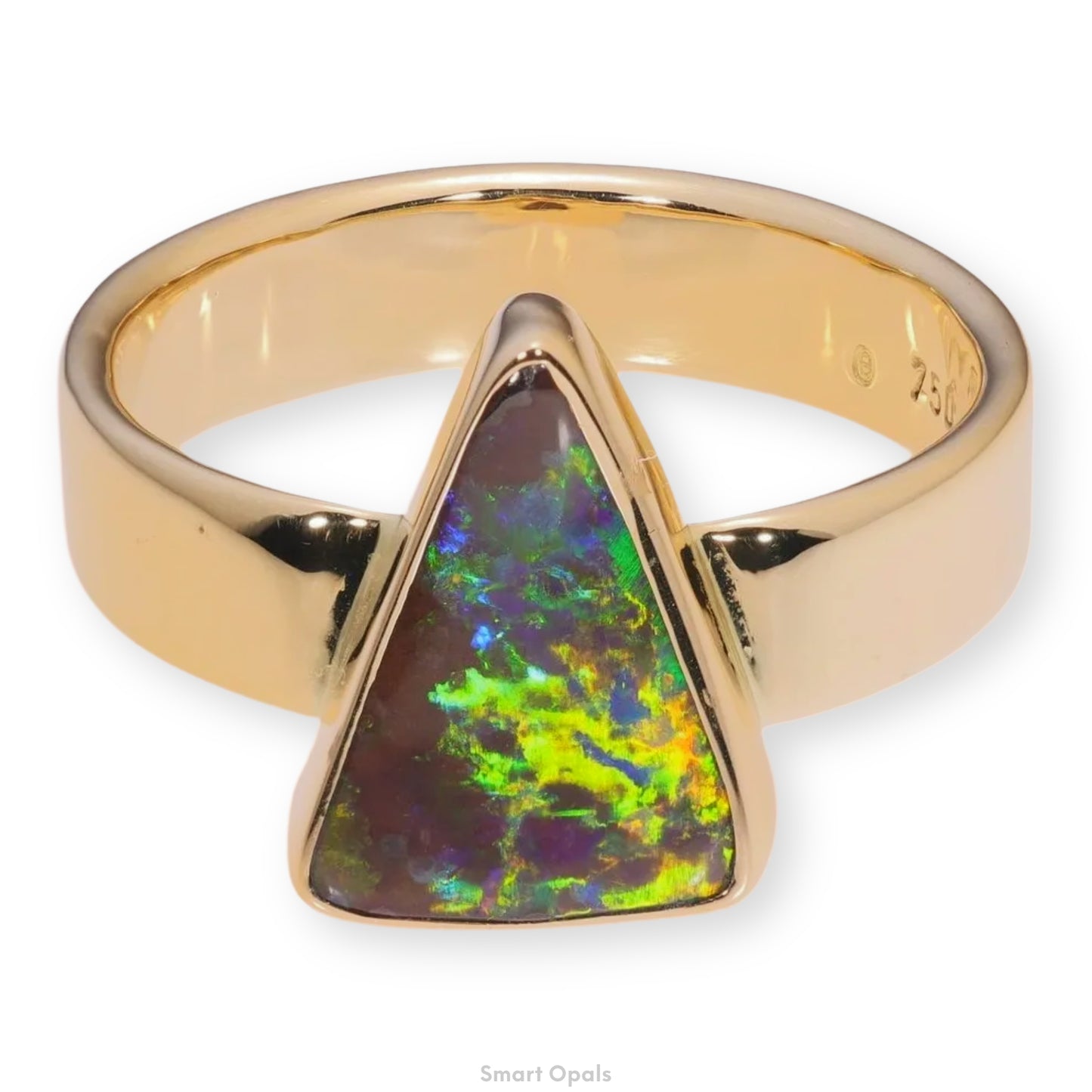 Atoll Boulder Opal 18K Gold Ring 21302