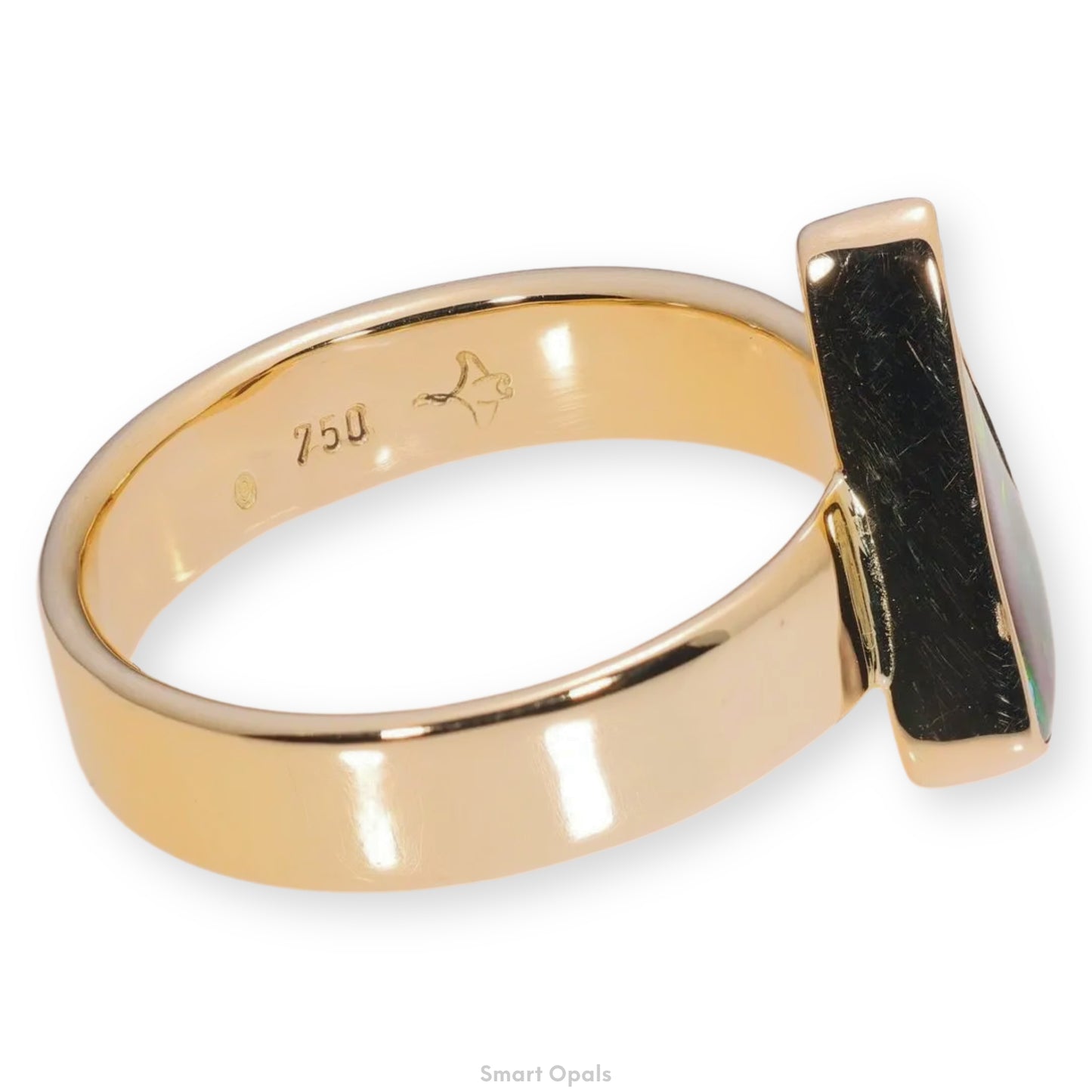 Atoll Boulder Opal 18K Gold Ring 21302