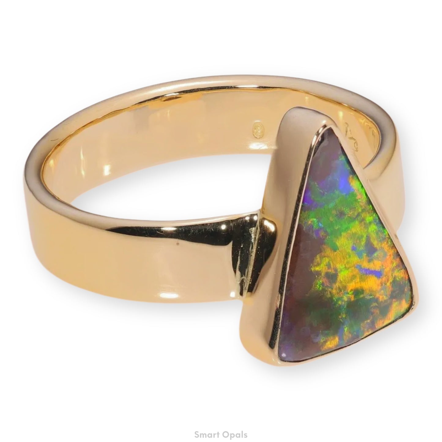 Atoll Boulder Opal 18K Gold Ring 21302