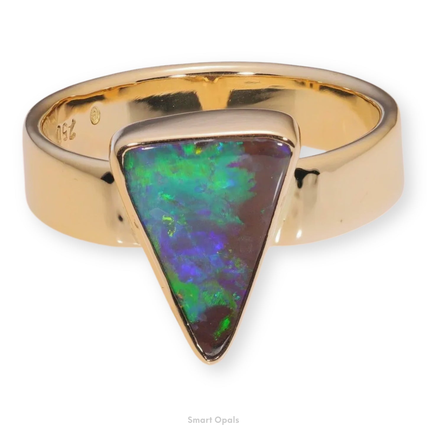 Atoll Boulder Opal 18K Gold Ring 21302