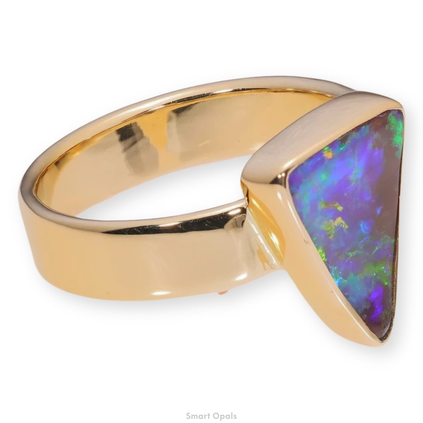 Atoll Boulder Opal 18K Gold Ring 21302