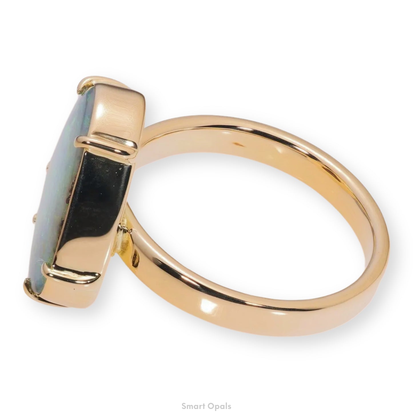 Atoll Boulder Opal 18K Gold Ring 23956