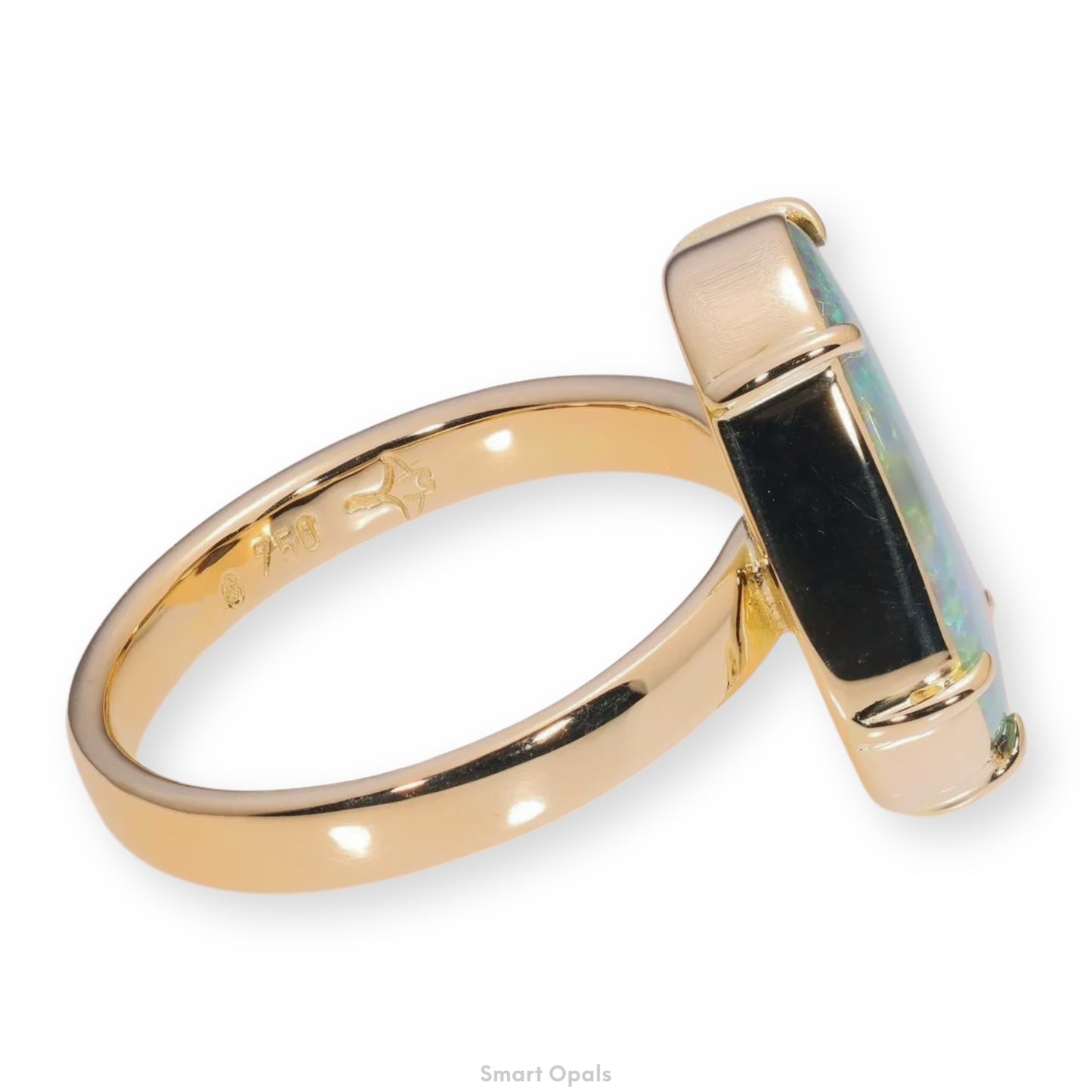 Atoll Boulder Opal 18K Gold Ring 23956