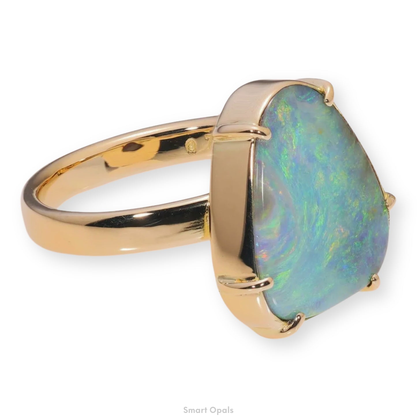 Atoll Boulder Opal 18K Gold Ring 23956