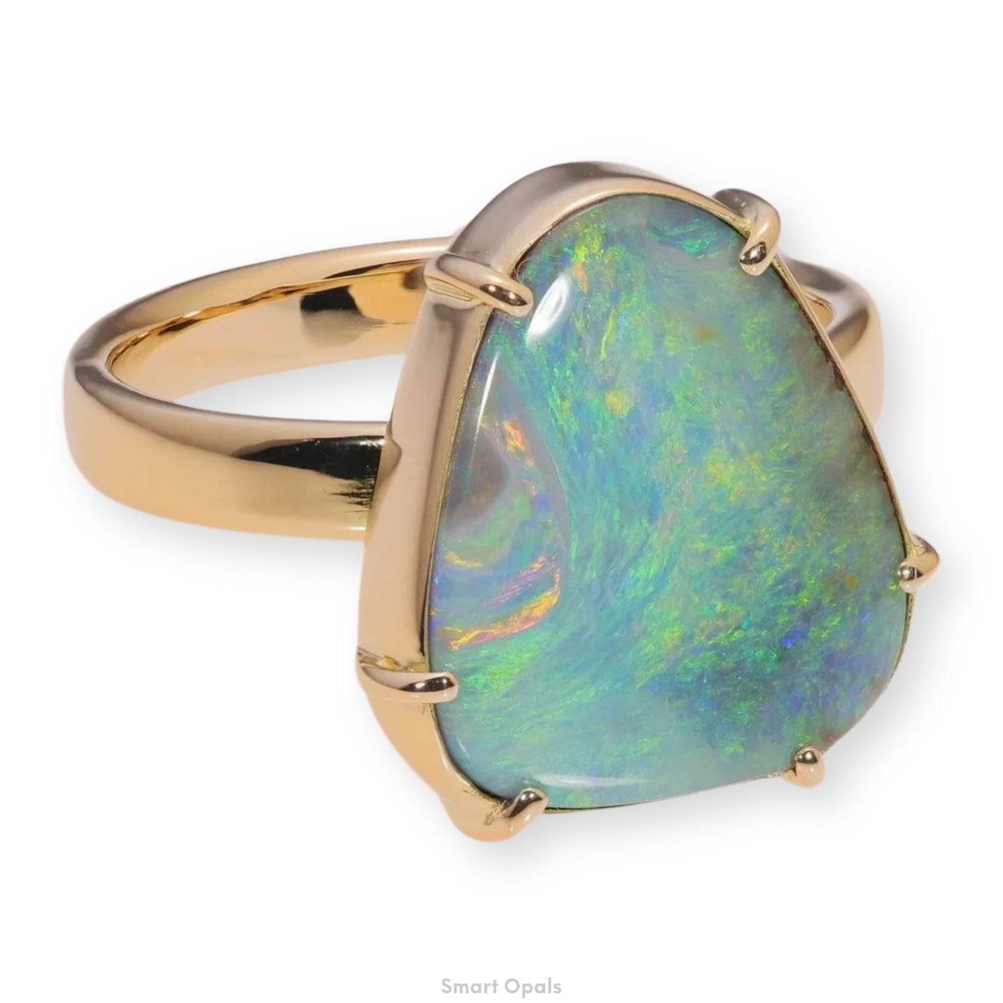 Atoll Boulder Opal 18K Gold Ring 23956