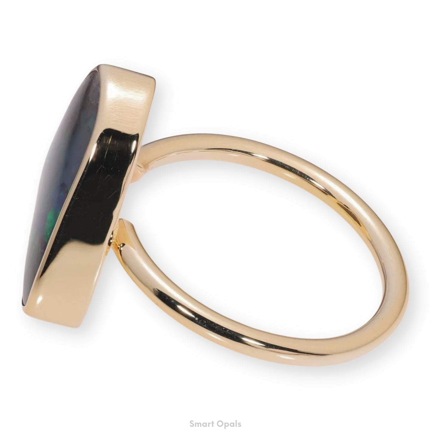 Atoll Boulder Opal 14K Gold Ring 25551