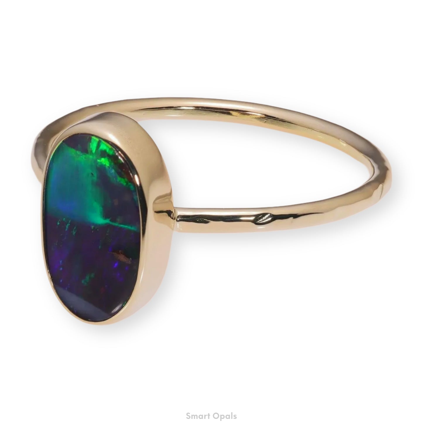 Atoll Boulder Opal 14K Gold Ring 27243