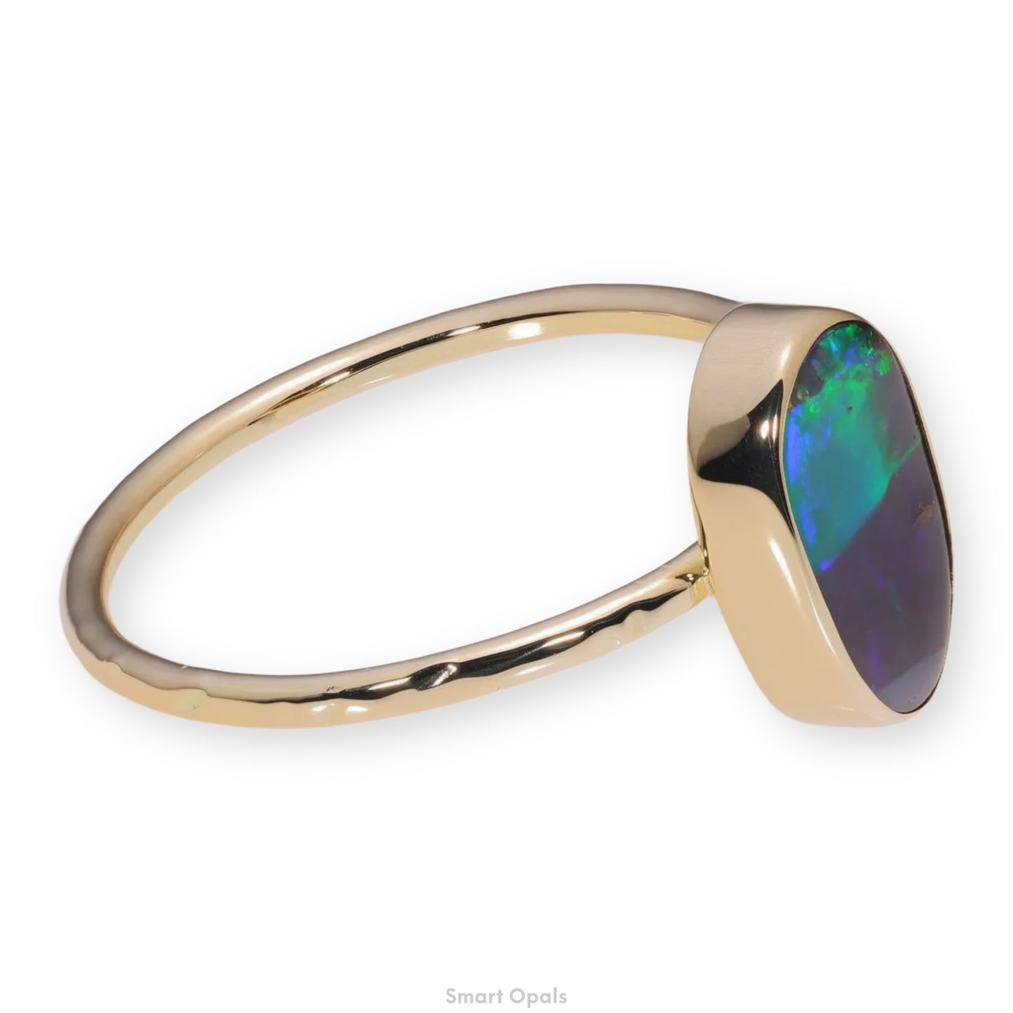 Atoll Boulder Opal 14K Gold Ring 27243