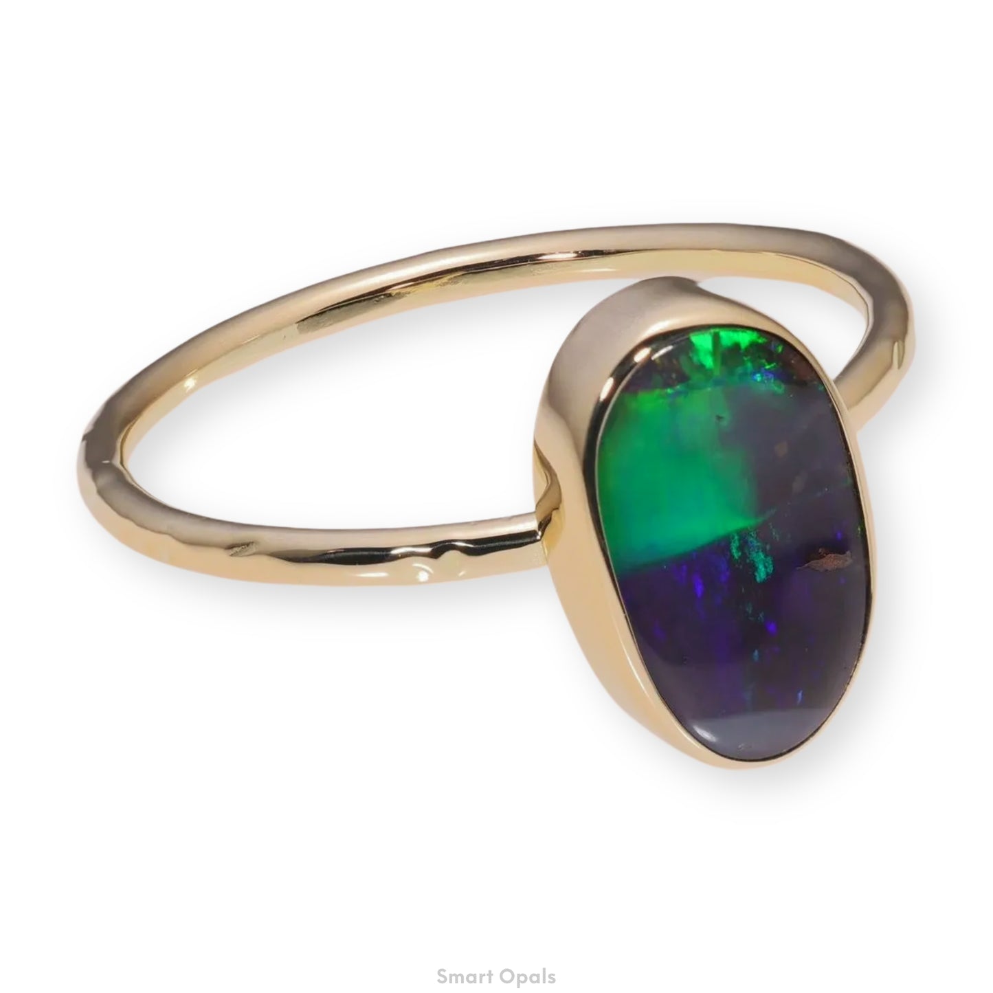 Atoll Boulder Opal 14K Gold Ring 27243