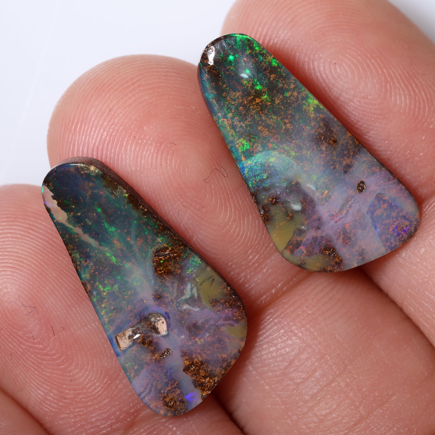 Boulder Opal Pair 9.83 cts 33632
