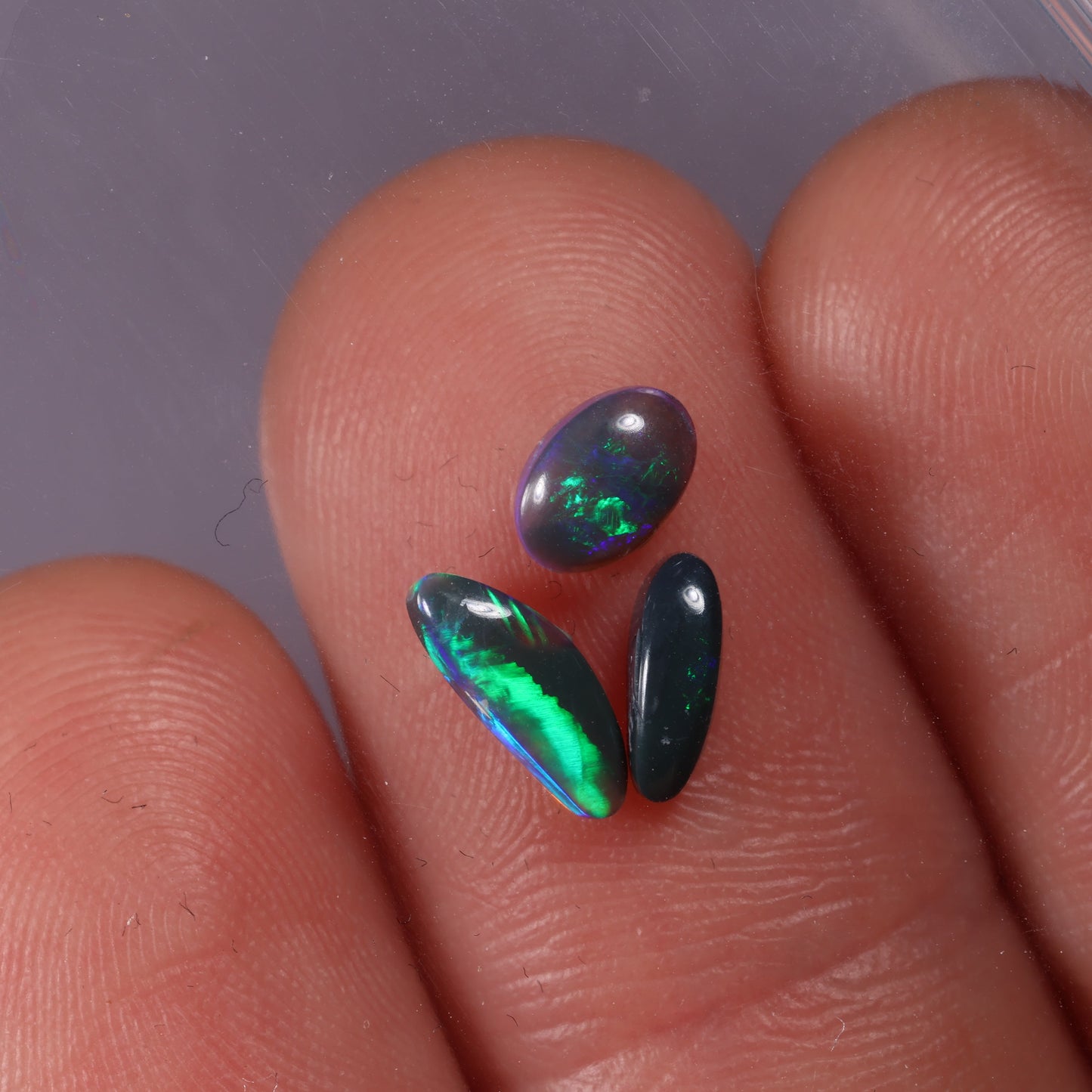 Lightning Ridge Set 0.96 cts 34724
