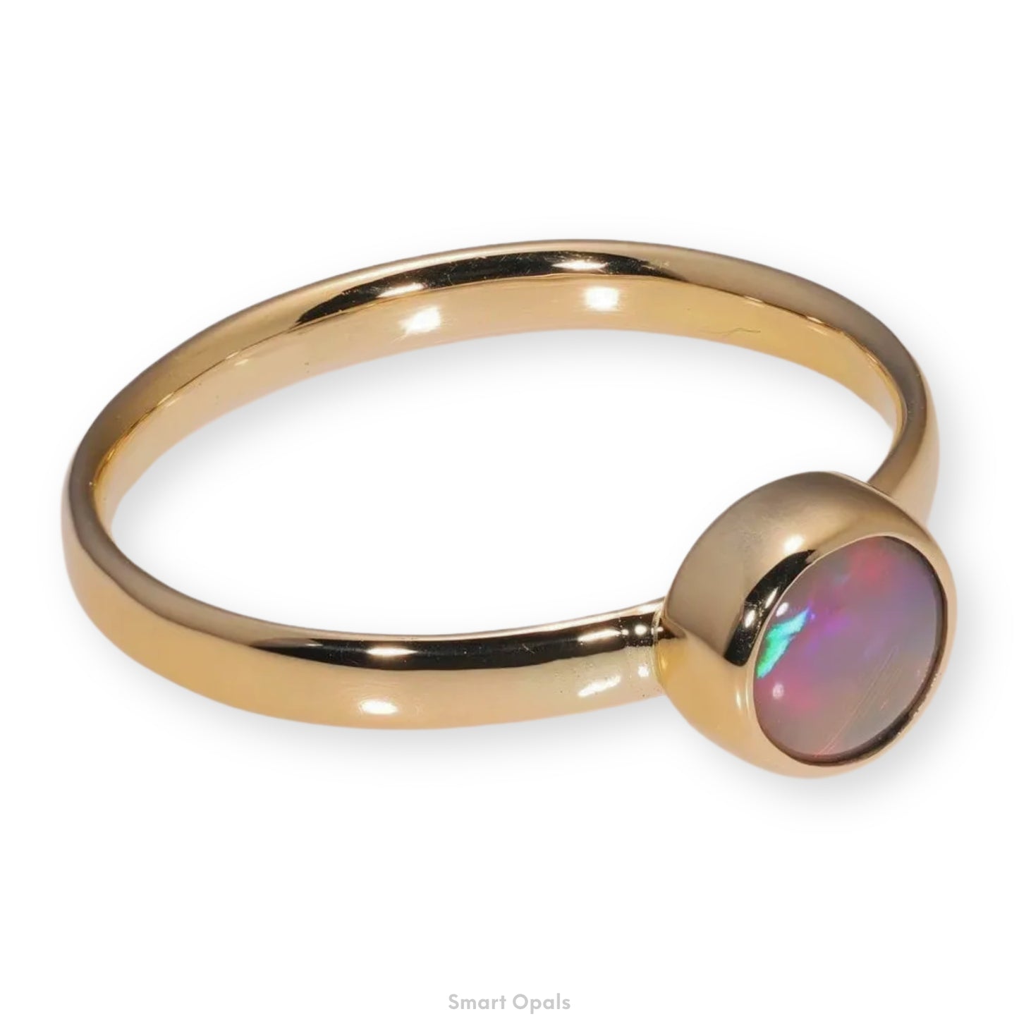 Atoll Lightning Ridge Opal 18K Gold Ring 29050