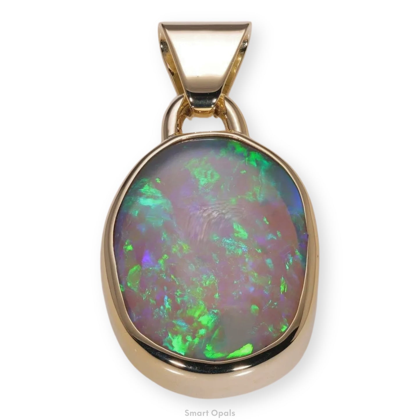 Atoll Lightning Ridge Opal 14K Gold Pendant 27251