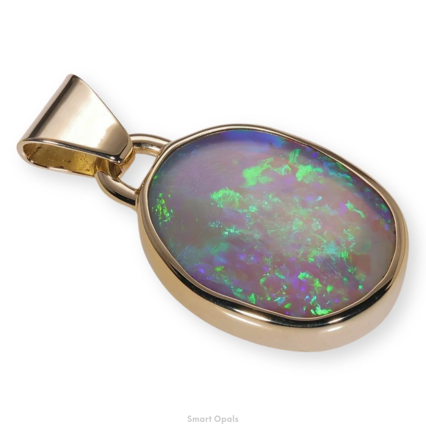 Atoll Lightning Ridge Opal 14K Gold Pendant 27251