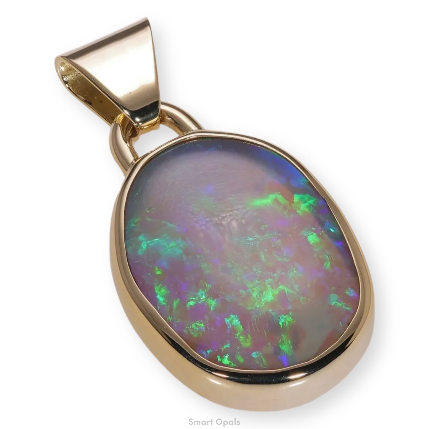 Atoll Lightning Ridge Opal 14K Gold Pendant 27251