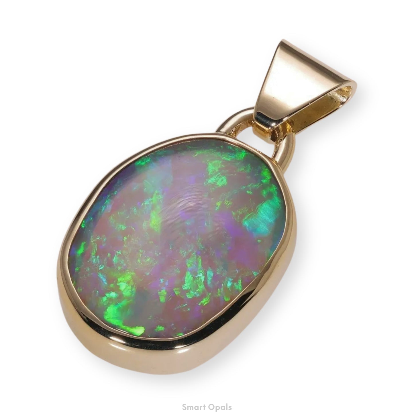 Atoll Lightning Ridge Opal 14K Gold Pendant 27251