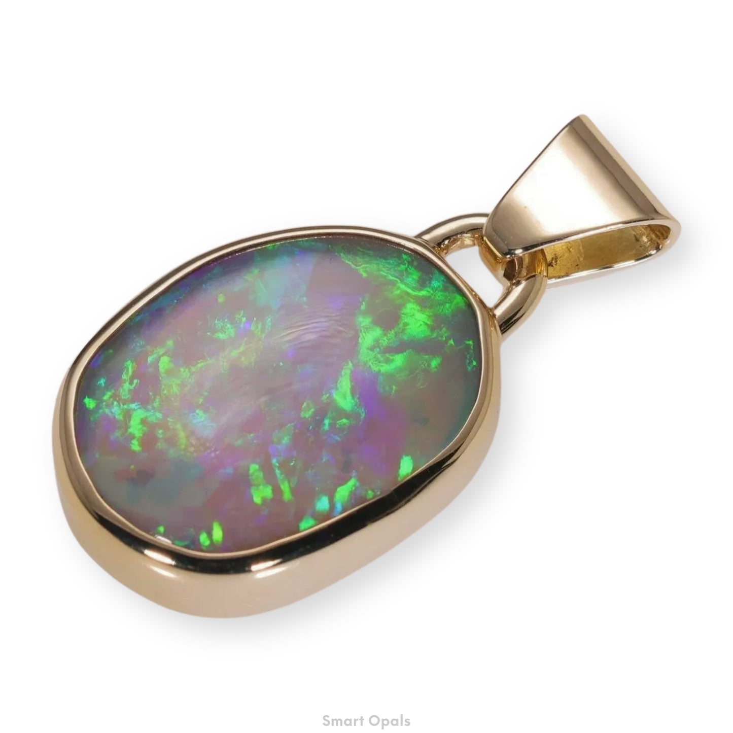 Atoll Lightning Ridge Opal 14K Gold Pendant 27251