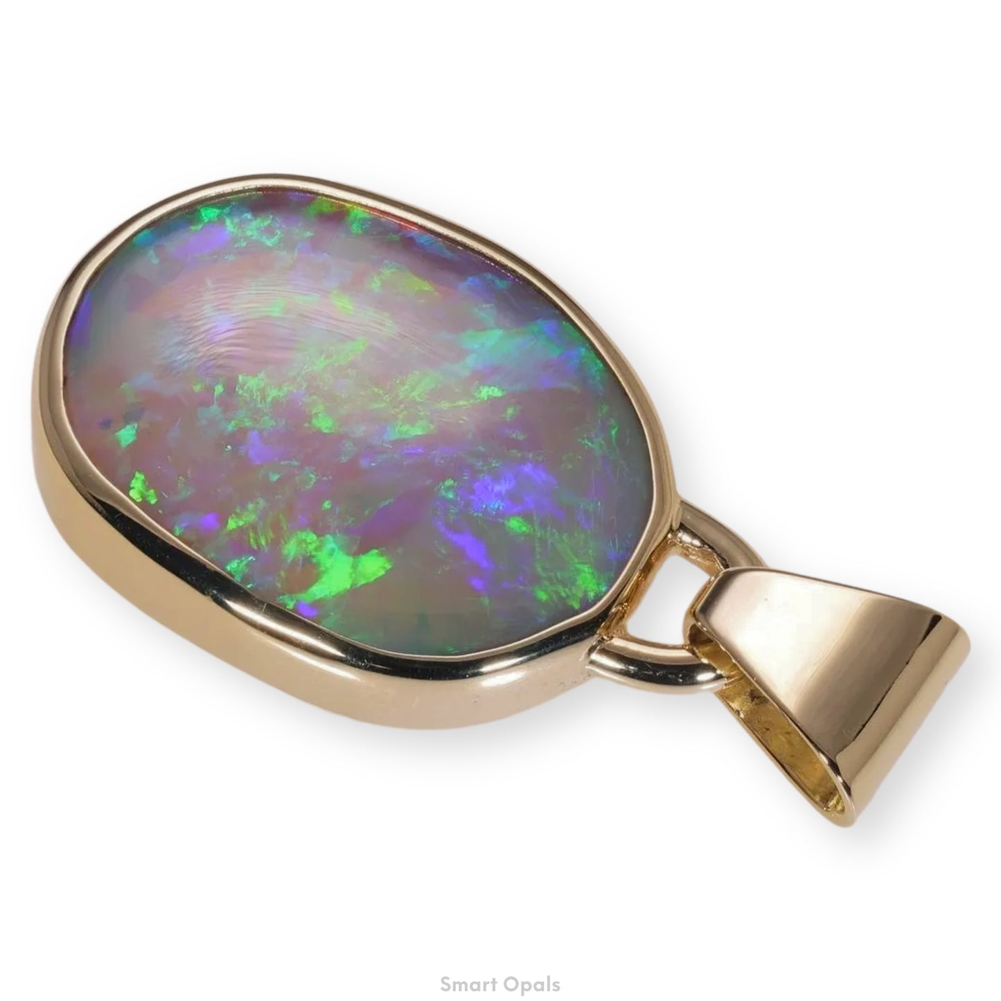 Atoll Lightning Ridge Opal 14K Gold Pendant 27251