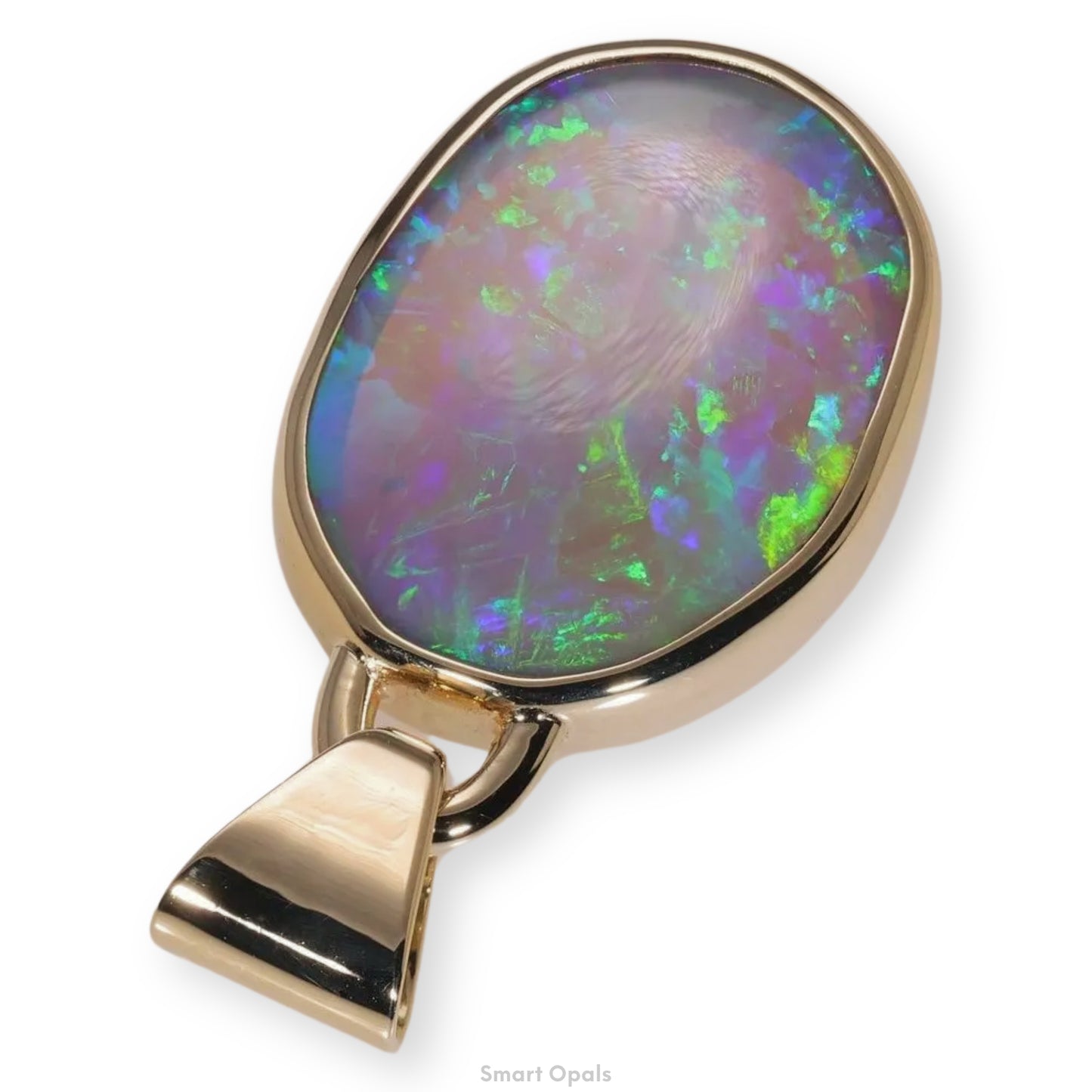 Atoll Lightning Ridge Opal 14K Gold Pendant 27251