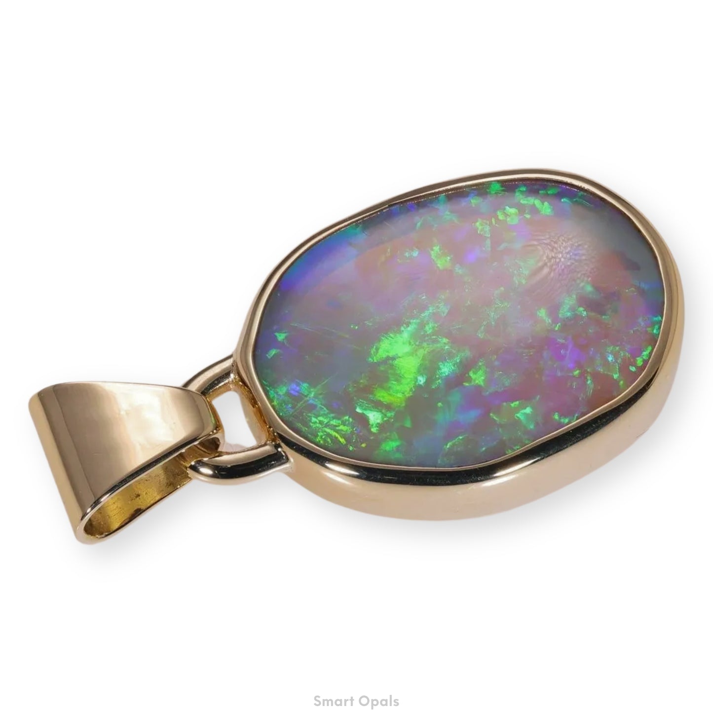 Atoll Lightning Ridge Opal 14K Gold Pendant 27251