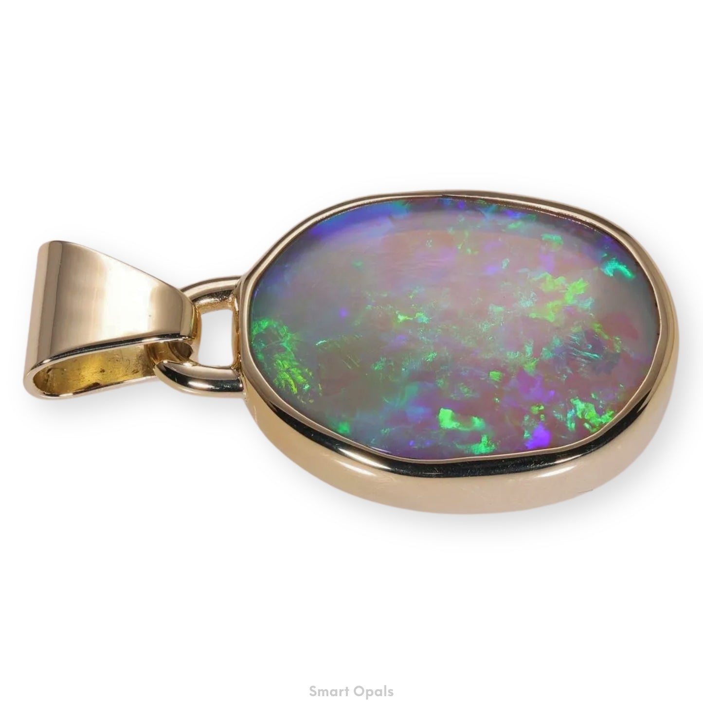 Atoll Lightning Ridge Opal 14K Gold Pendant 27251
