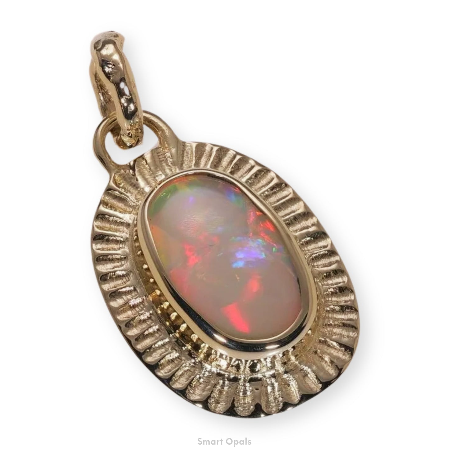 Atoll Lightning Ridge Opal 14K Gold Pendant 27517