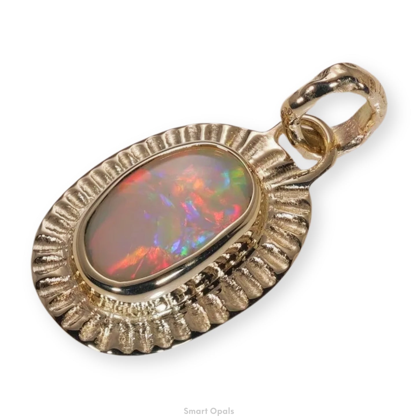 Atoll Lightning Ridge Opal 14K Gold Pendant 27517