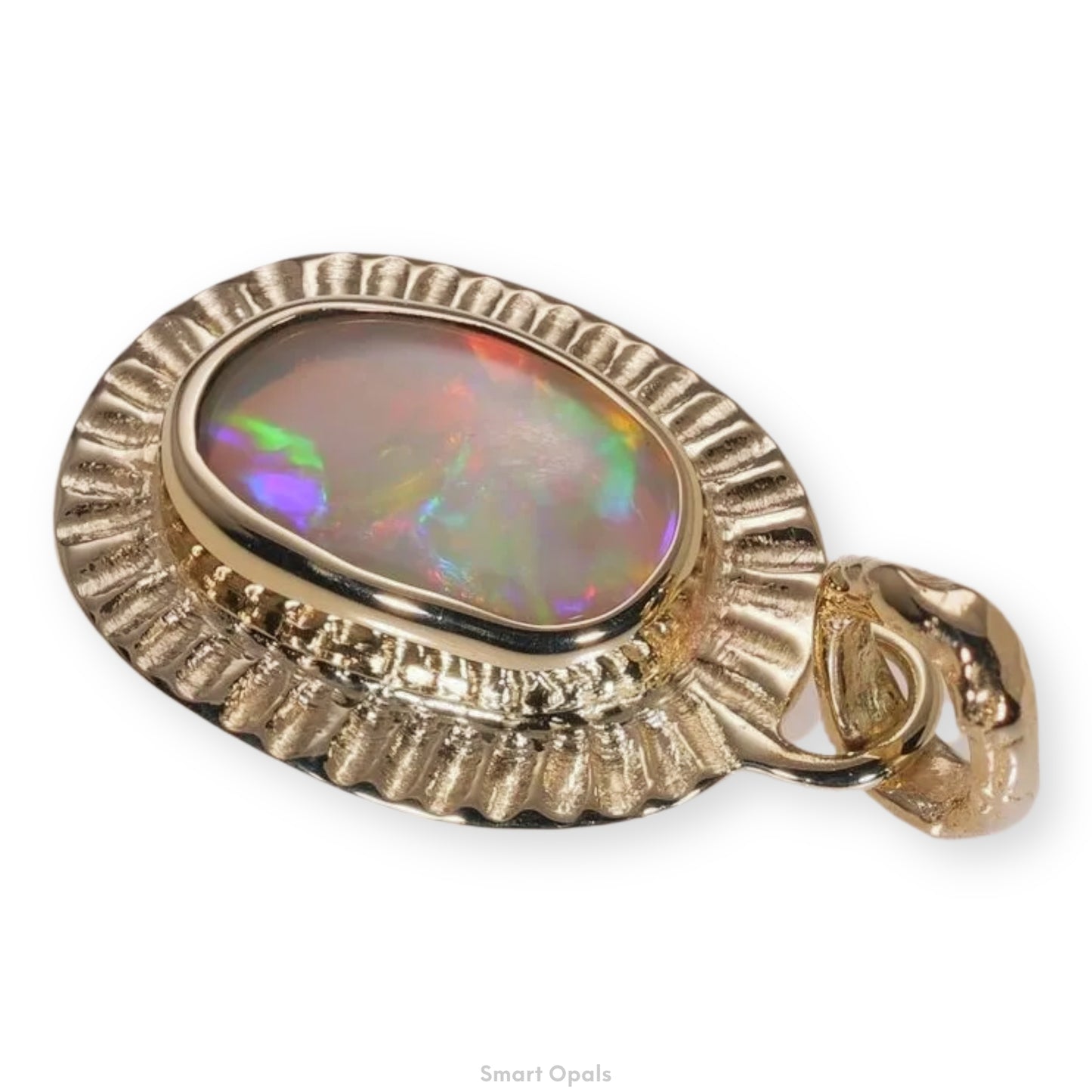 Atoll Lightning Ridge Opal 14K Gold Pendant 27517
