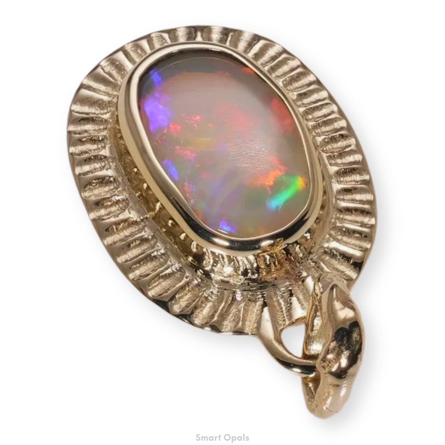 Atoll Lightning Ridge Opal 14K Gold Pendant 27517