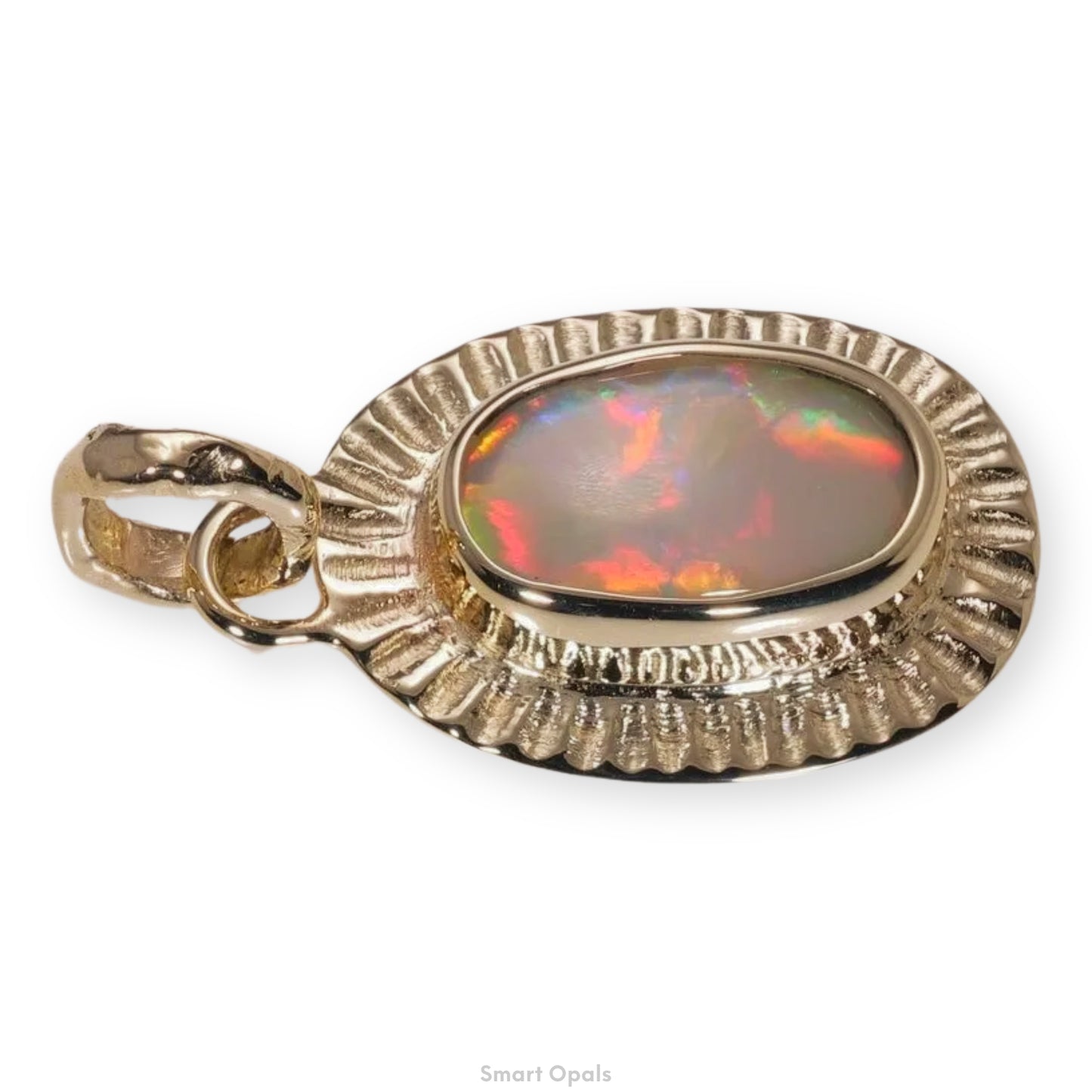 Atoll Lightning Ridge Opal 14K Gold Pendant 27517