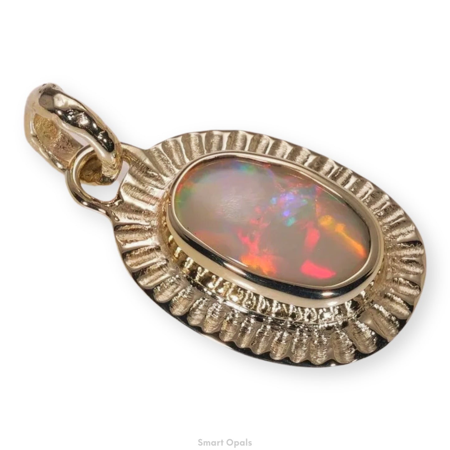 Atoll Lightning Ridge Opal 14K Gold Pendant 27517