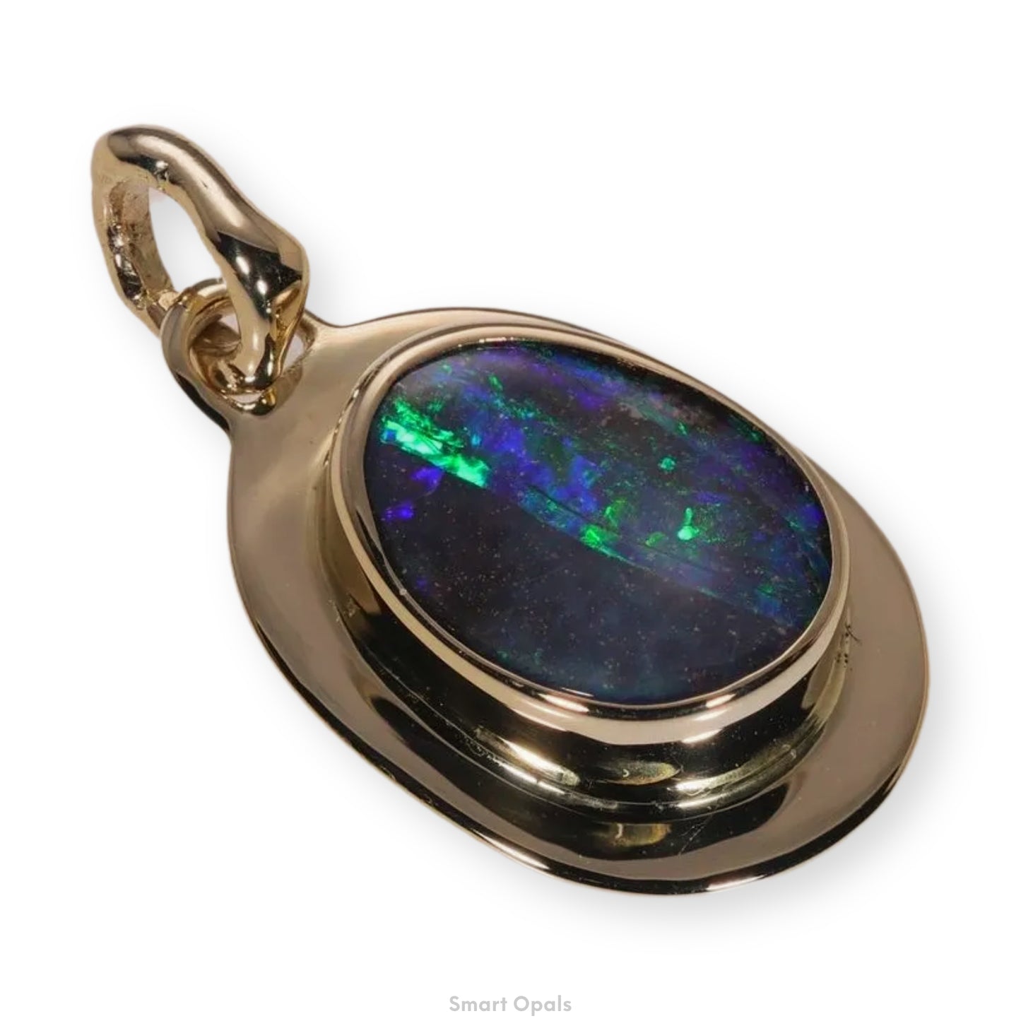 Atoll Boulder Opal 14K Gold Pendant 25867