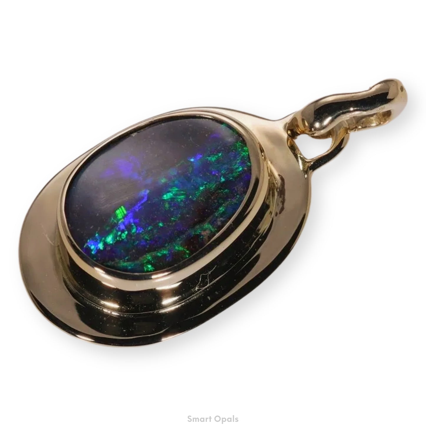 Atoll Boulder Opal 14K Gold Pendant 25867
