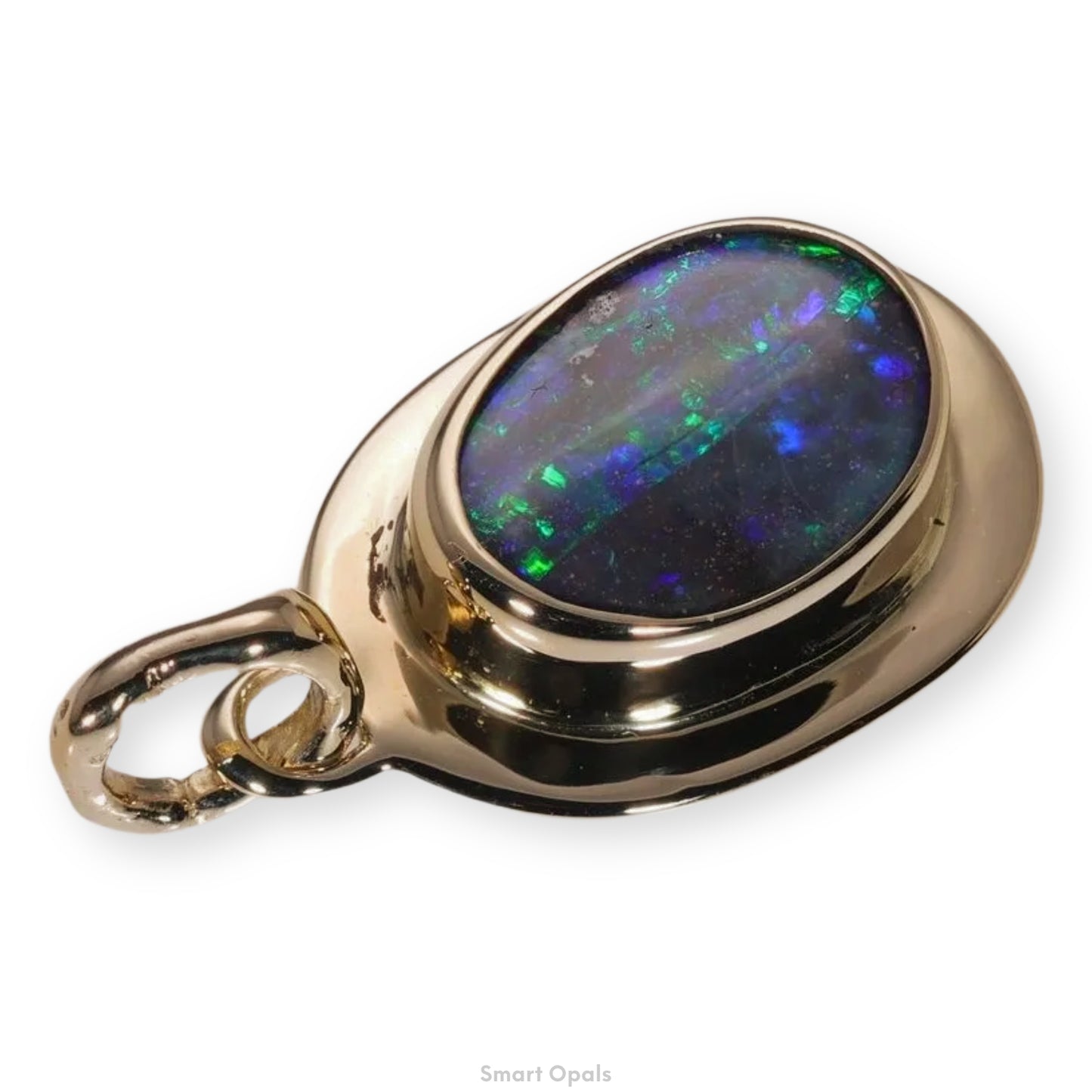 Atoll Boulder Opal 14K Gold Pendant 25867