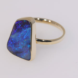 Atoll Boulder Opal 14K Gold Ring 25552