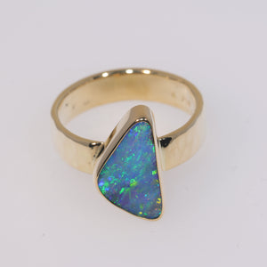 Atoll Boulder Opal 18K Gold Ring 23967