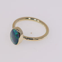 Load image into Gallery viewer, Atoll Lightning Ridge Opal 14K Gold Ring 27247
