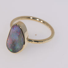 Load image into Gallery viewer, Atoll Boulder Opal 14K Gold Ring 27240

