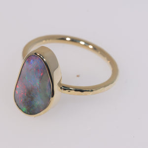 Atoll Boulder Opal 14K Gold Ring 27240