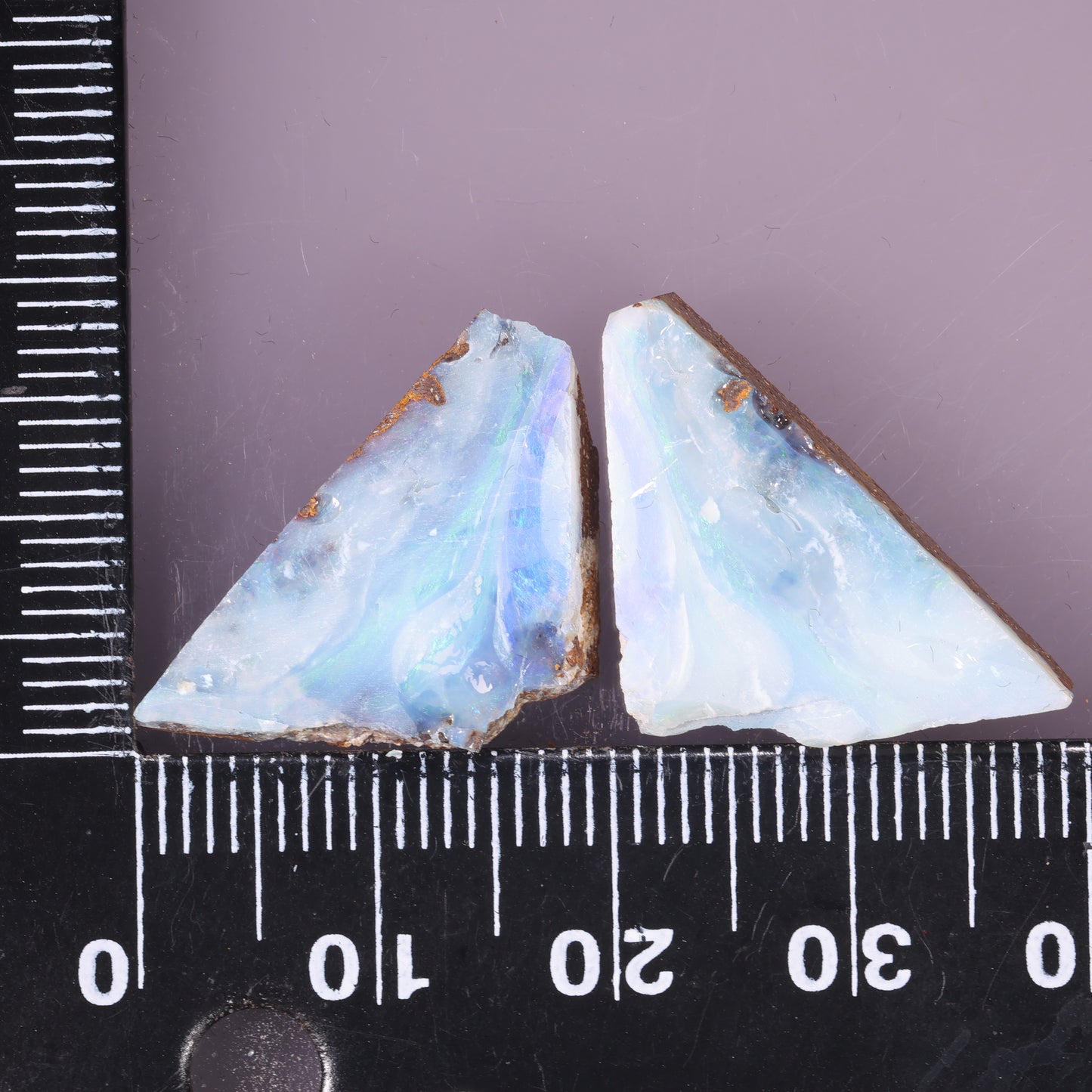 Boulder Opal Lapidary Rough Split Pair