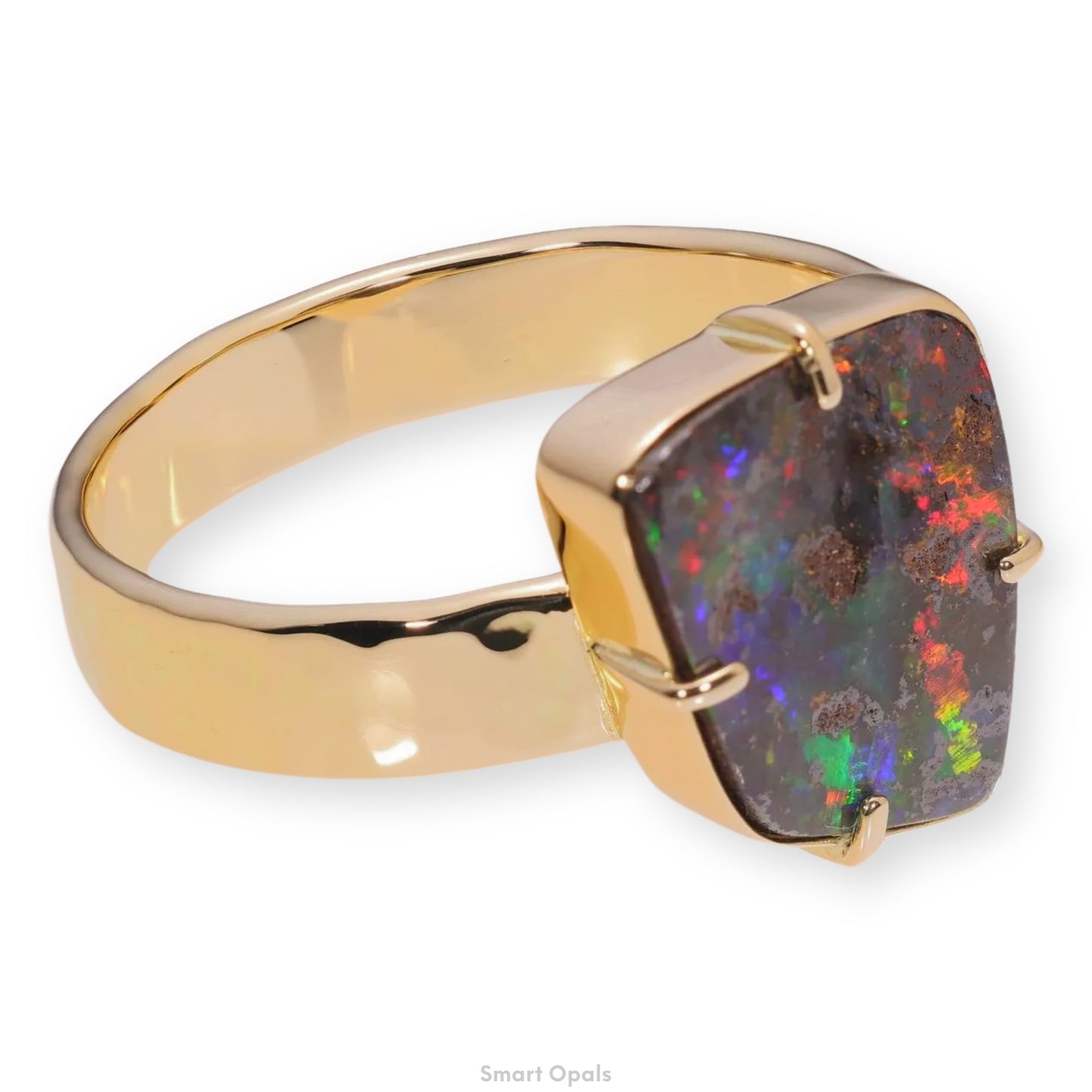 Atoll Boulder Opal 18K Gold Ring 21048