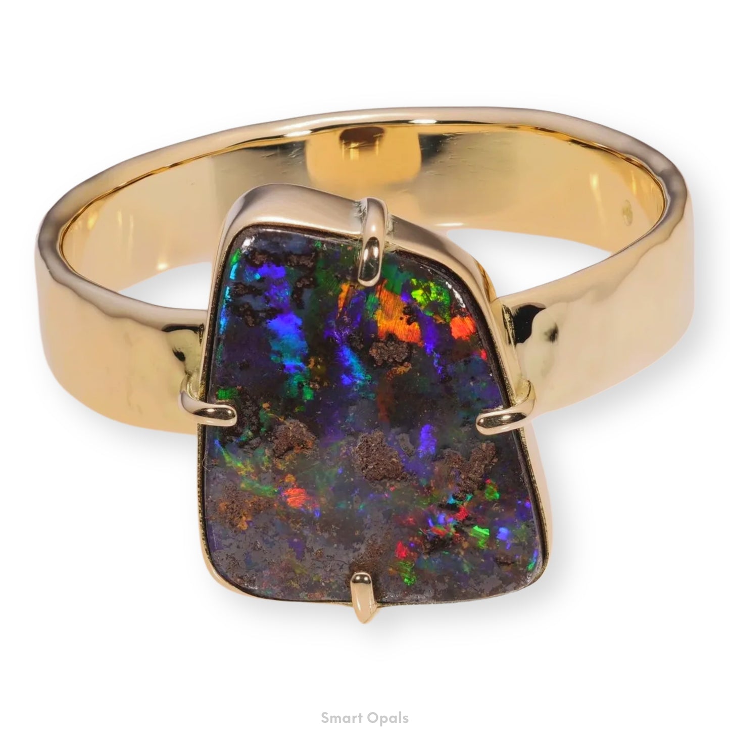 Atoll Boulder Opal 18K Gold Ring 21048