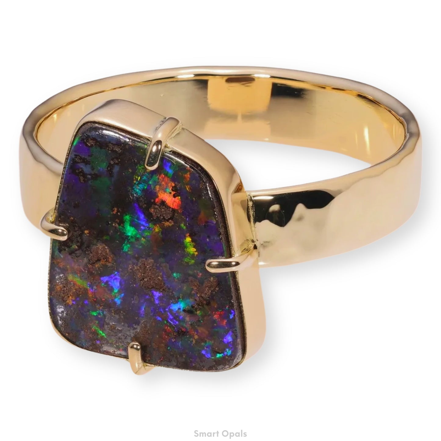 Atoll Boulder Opal 18K Gold Ring 21048