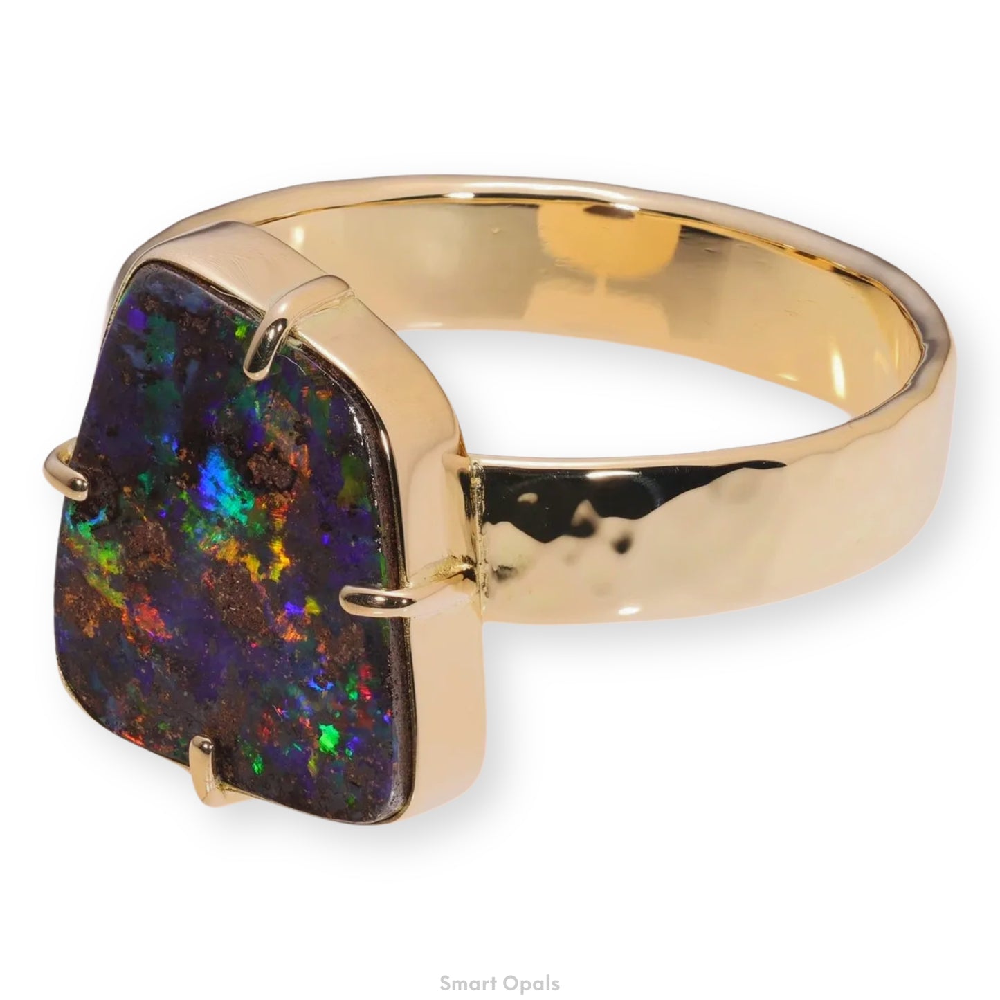 Atoll Boulder Opal 18K Gold Ring 21048