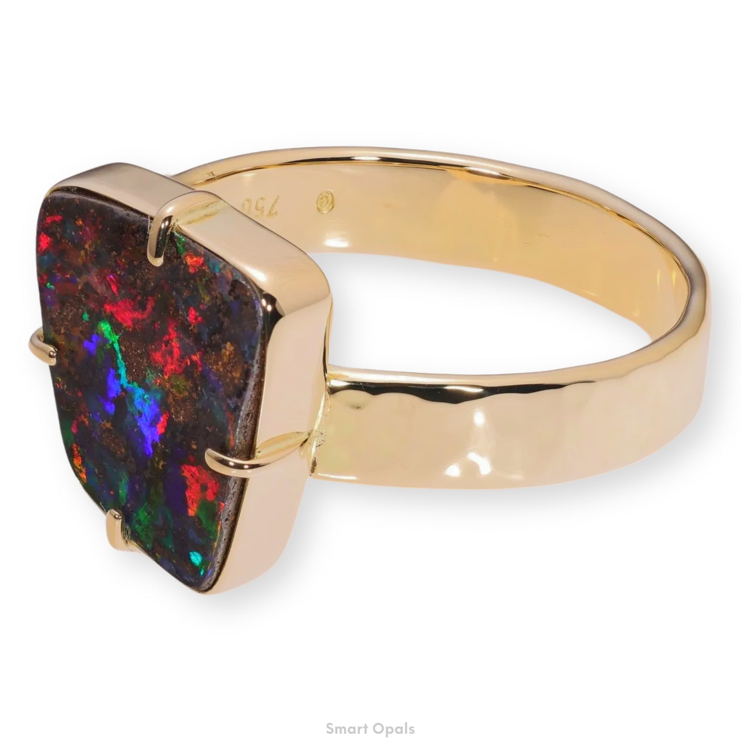 Atoll Boulder Opal 18K Gold Ring 21048