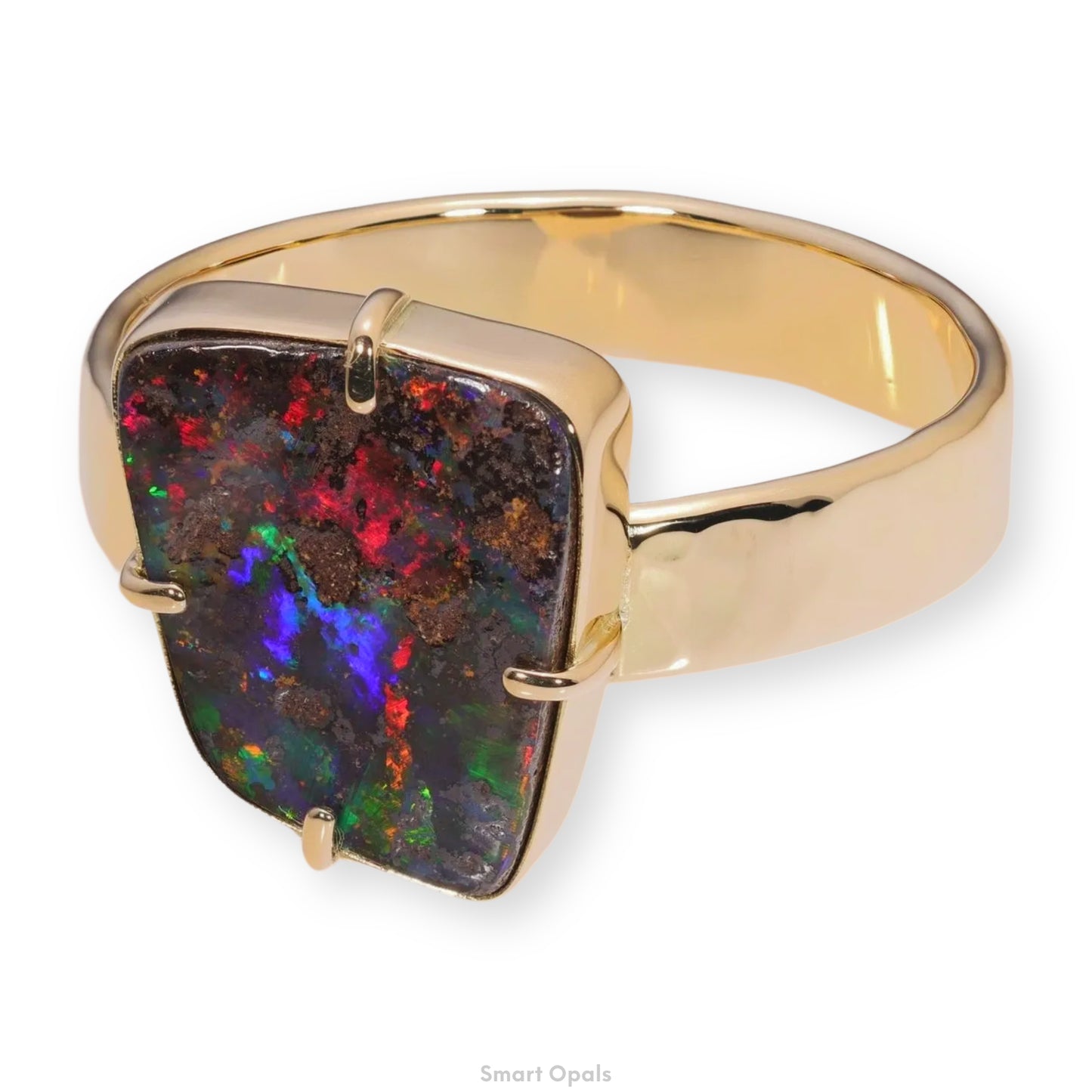 Atoll Boulder Opal 18K Gold Ring 21048