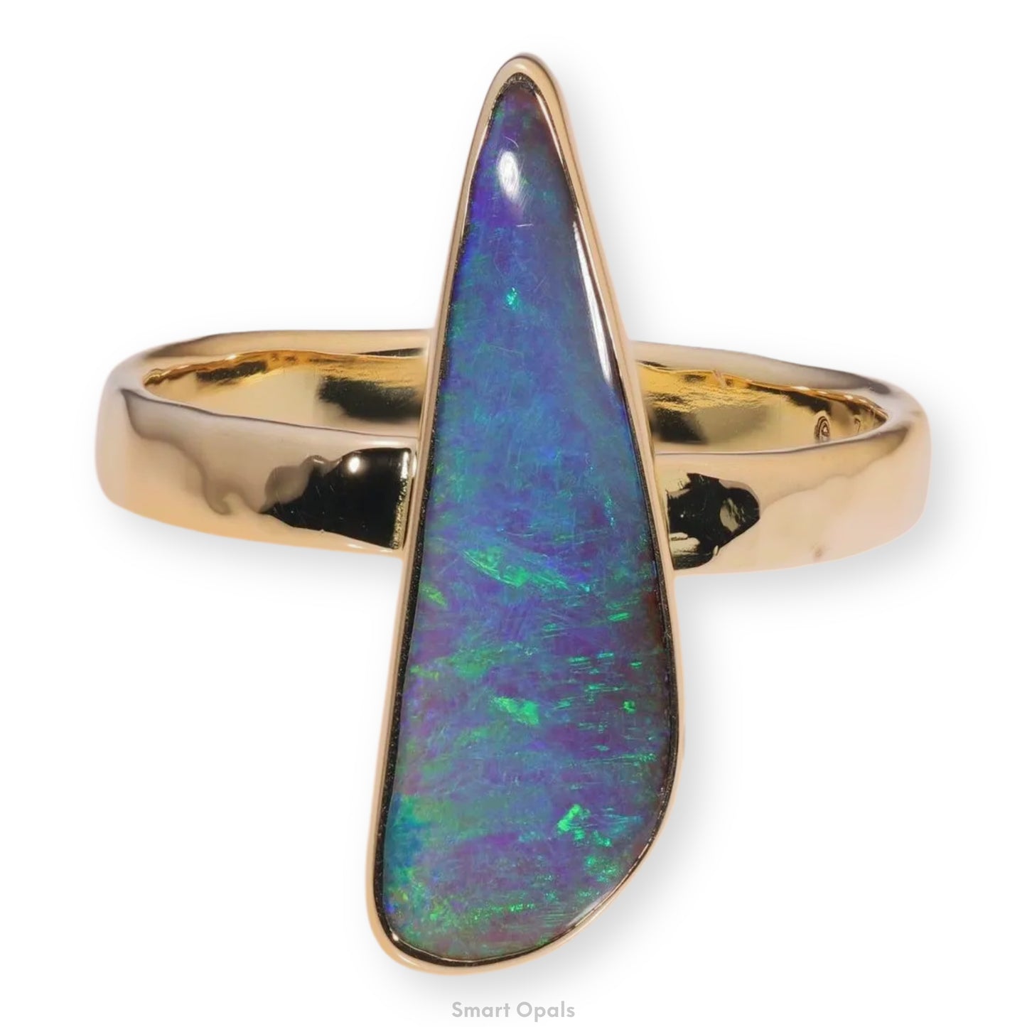 Atoll Boulder Opal 14K Gold Ring 21292