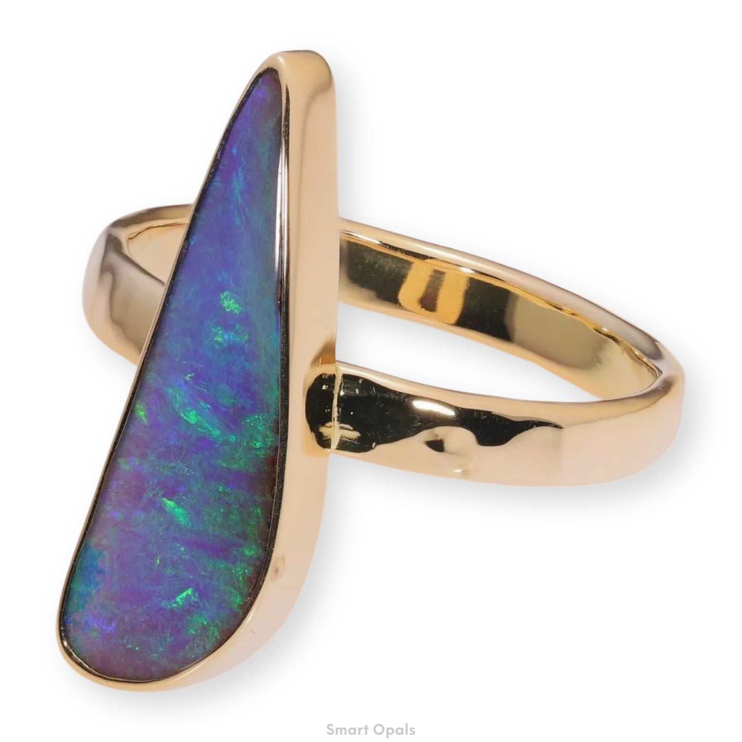 Atoll Boulder Opal 14K Gold Ring 21292