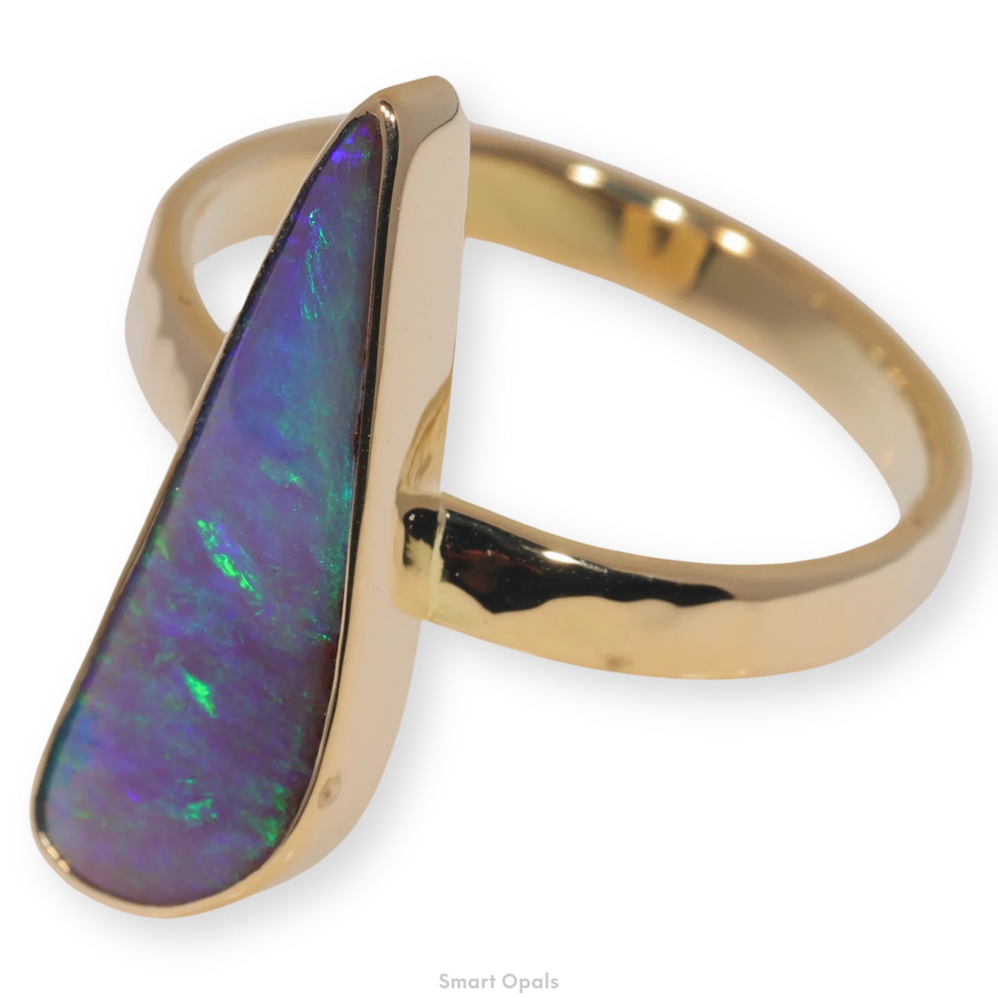 Atoll Boulder Opal 14K Gold Ring 21292