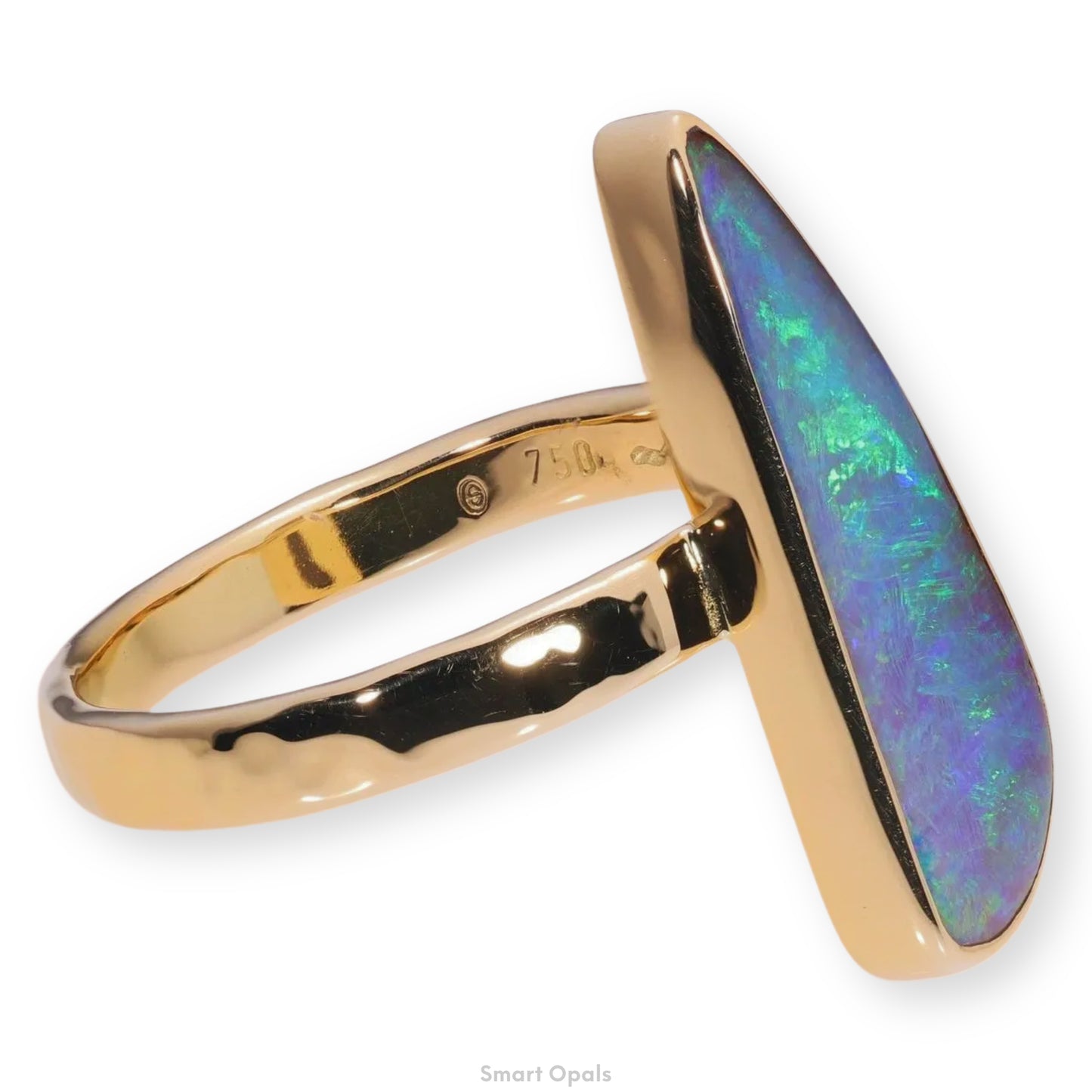 Atoll Boulder Opal 14K Gold Ring 21292